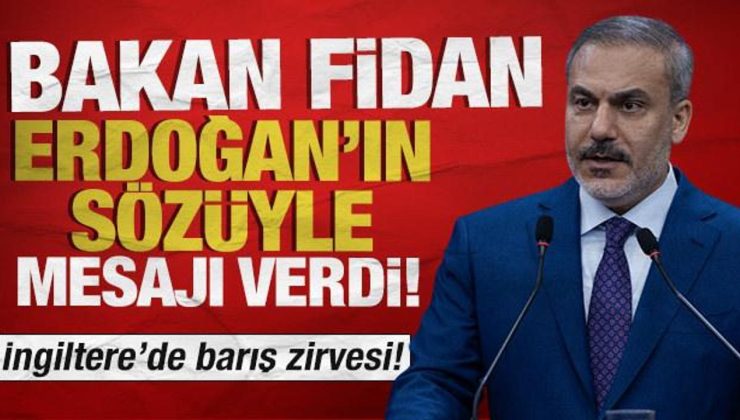 Bakan Fidan Erdoğan’ın sözüyle mesajı verdi! ‘Barışın kaybedeni olmaz’