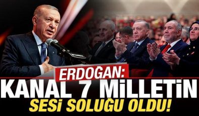 Cumhurbaşkanı Erdoğan: Kanal 7 bu milletin sesi soluğu oldu!