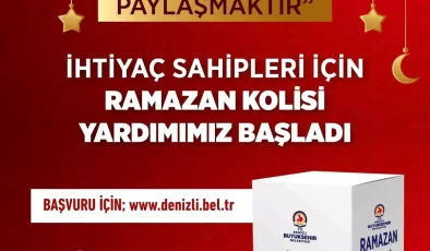 Denizli’de İhtiyaç Sahiplerine Gıda Kolisi Yardımı Başlatıldı