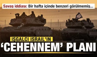 İşgalci İsrail’in ‘Cehennem’ planı! Savaş iddiası: Bir hafta içinde benzeri görülmemiş…