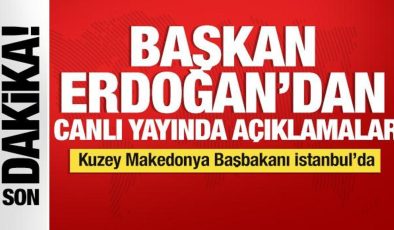 Kuzey Makedonya Başbakanı İstanbul’da! Cumhurbaşkanı Erdoğan’dan açıklamalar