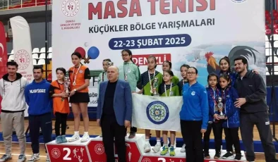 Masa Tenisi Küçükler Güneybatı Bölgesi Yarışmalarında Muğla’nın Başarısı