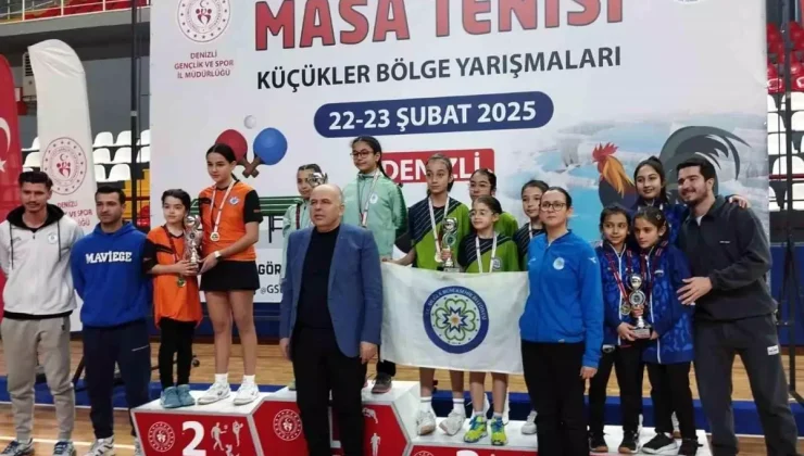 Masa Tenisi Küçükler Güneybatı Bölgesi Yarışmalarında Muğla’nın Başarısı