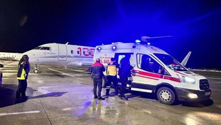 MFS tedavisi gören çocuk ambulans uçakla Ankara’ya nakledildi