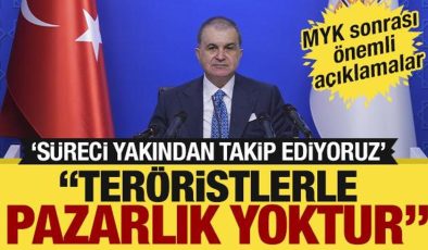 Ömer Çelik’ten MYK sonrası açıklamalar: Al-ver gibi bir pazarlık yok!