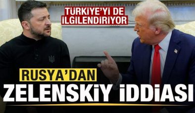 Rusya’dan Zelenskiy iddiası! Türkiye’yi de ilgilendiriyor! Trump’la görüşürken…