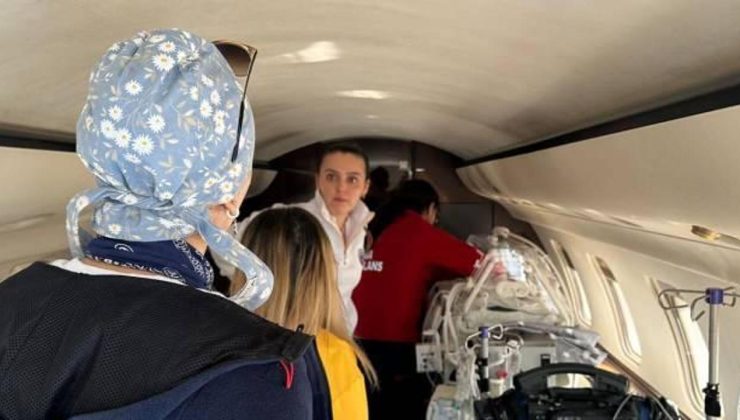 Şırnak’ta ambulans uçak 3 aylık bebek için havalandı