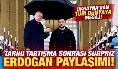 Tarihi tartışma sonrası Ukrayna’dan Erdoğan paylaşımı! Tüm dünyaya mesaj